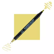 Pisak Kuretake Kurecolor Fine & Brush For Manga 140 Mellow Yellow