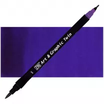 Pisak Kuretake Art & Graphic Twin 660 Deep Violet