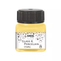 Farba do Szkła i Ceramiki Kreul Glass & Porcelain Chalky 20 ml 16632 Yellow Safran