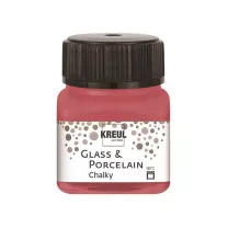 Farba do Szkła i Ceramiki Kreul Glass & Porcelain Chalky 20 ml 16634 Cozy Red