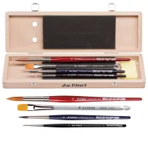 Pędzle do Akwareli da Vinci Watercolour Brush set Wooden Box 5260