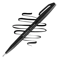 Brush Pen Pentel Brush Sign Pen Black SES15C-A