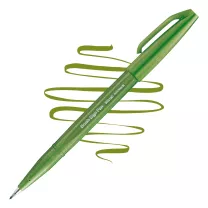 Brush Pen Pentel Brush Sign Pen Olive Green SES15C-D2