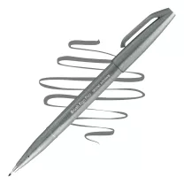 Brush Pen Pentel Brush Sign Pen Grey SES15C-N