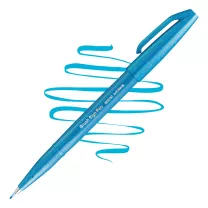 Brush Pen Pentel Brush Sign Pen Blue Sky SES15C-S