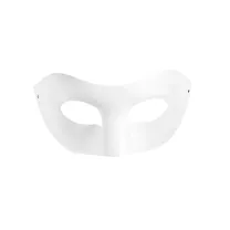 Maska Wenecka Biała Papierowa Harlequin 10 x 18 cm 26356