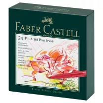 Pisaki Faber Castell Pitt Artist Pen Brush 24 set 167147