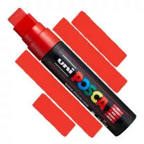 Marker Uni Posca PC-17K Chisel Shaped 15 mm 15 Red