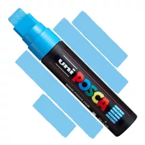 Marker Uni Posca PC-17K Chisel Shaped 15 mm 8 Light Blue