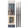 Pędzle do Malowania Figurek da Vinci Miniature Maestro 3 set 4066-76