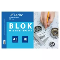 Blok Milimetrowy Leniar A3 20 ark. 90998