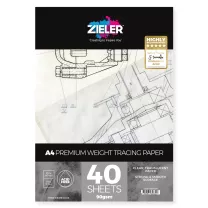 Blok Kalki Technicznej Zieler Tracing 90 gsm A4 40 ark. 09290027