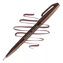 Brush Pen Pentel Brush Sign Pen Dark Brown SES15C-E3X