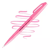 Brush Pen Pentel Brush Sign Pen Fluorescent Pink SES15C-FP