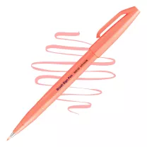 Brush Pen Pentel Brush Sign Pen Fluorescent Red SES15C-FB