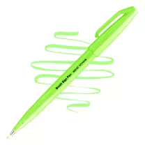 Brush Pen Pentel Brush Sign Pen Fluorescent Green SES15C-FK