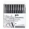 Cienkopisy Uni Pin Fineliner 12 Black set UN-177309