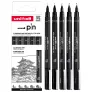 Cienkopisy Uni Pin Fineliner 5 Black set nr 1 ASP008